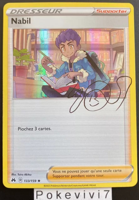 Carte Pokemon NABIL 133/159 Holo Epée et Bouclier 12,5 EB12.5 FR NEUF