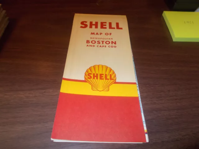 1951 Shell Boston and Cape Cod Vintage Road Map