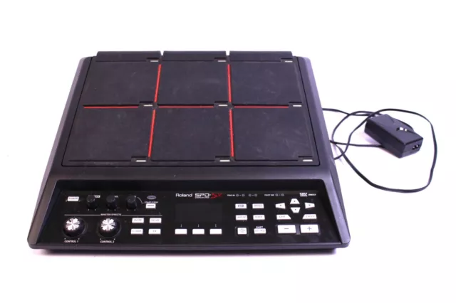 Roland SPD-SX Sampling Pad 4 GB LCD-Display USB 9 Schlagflächen Schwarz