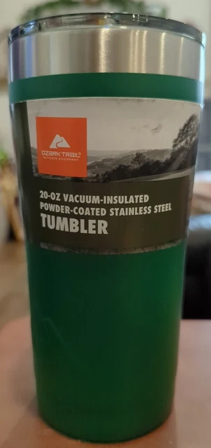 Ozark Trail 20oz Double Wall Vacuum Insulated Stainless Tumbler Green