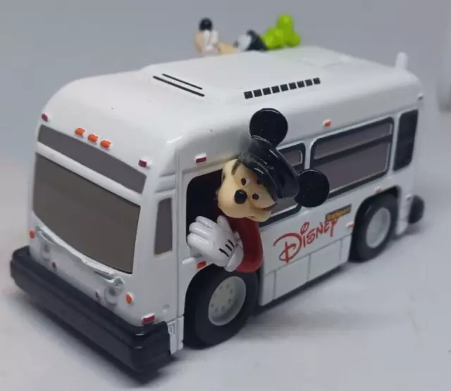 Disney Theme Park Collection TRANSPORT BUS Die Cast Vehicle MICKEY & GOOFY New!