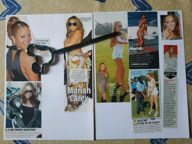 coupures de presse mariah carey french clipping 2 pages