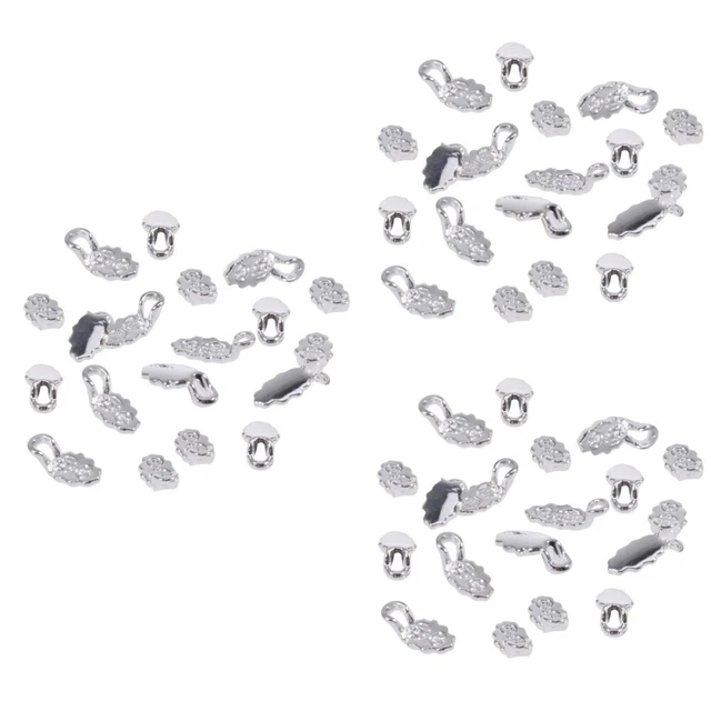 90 piezas Accesorios Hágalo usted mismo Conectores Pulsera Baratijas Hebilla Pendiente
