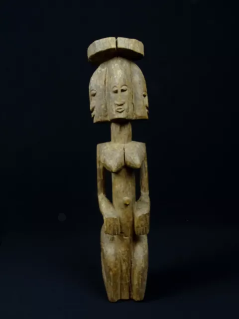 Art africain - Belle statuette aux 4 visages Dogon - Mali