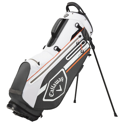 2021 Callaway MCI 14 Dry impermeabile Golf Cart Bag Nero/Bianco/Carbone-Nuovo 