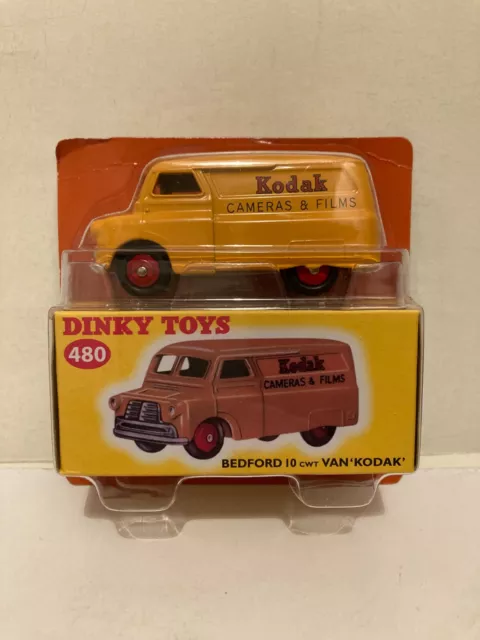 Dinky Toys 480 (Atlas) Bedford 10 cwt Van Kodak Cameras boxed free post