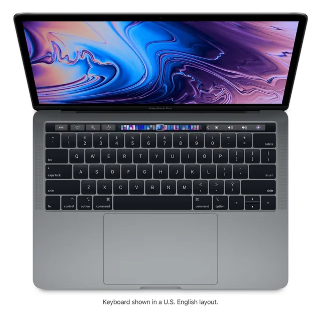 MacBook Pro 13.3 Touch Bar 2019 Quad Core i7 8th Gen 1.7 16GB 512GB SSD A+ Grade