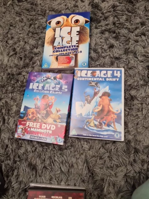 Ice Age 5 Disc Dvd Box Set. Ice Age 1  4  Mammoth Christmas. Complete Collection