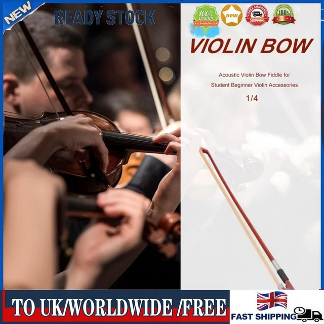 Acoustic Wooden Violin Bow Fiddle for Student Beginner Violin Accessories