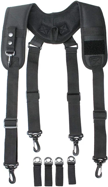 MELOTOUGH Tactical Suspenders Duty Belt Harness Padded Adjustable Tool Belt Susp