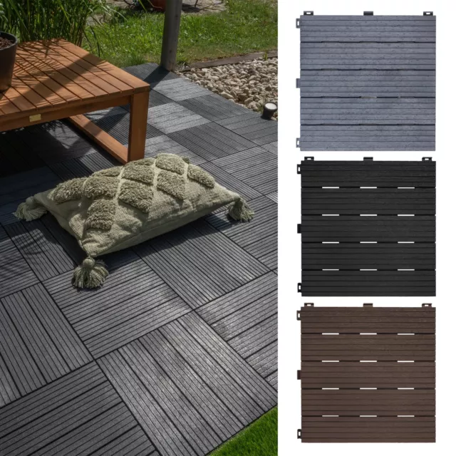Jardín patio entrelazado Click modular cubierta cubierta de piso gris azulejo