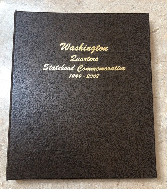 Dansco Coin Album 7143 Washington Quarters Statehood Commemorative 1999-2008