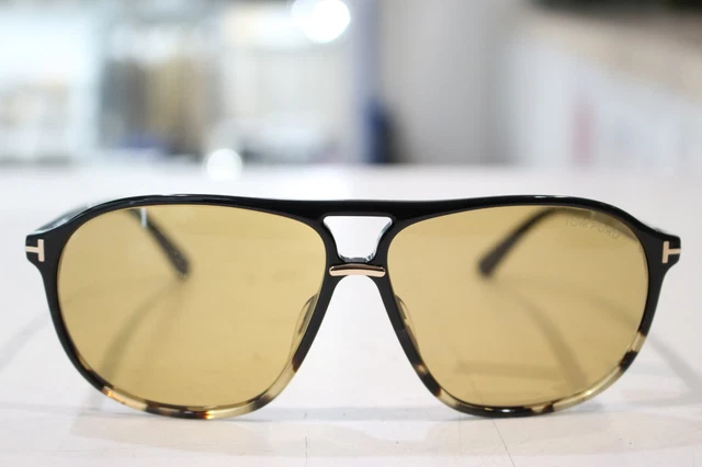 Tom Ford Bruce TF1026 05E Sunglasses Men's Shiny Tokyo Tortoise
