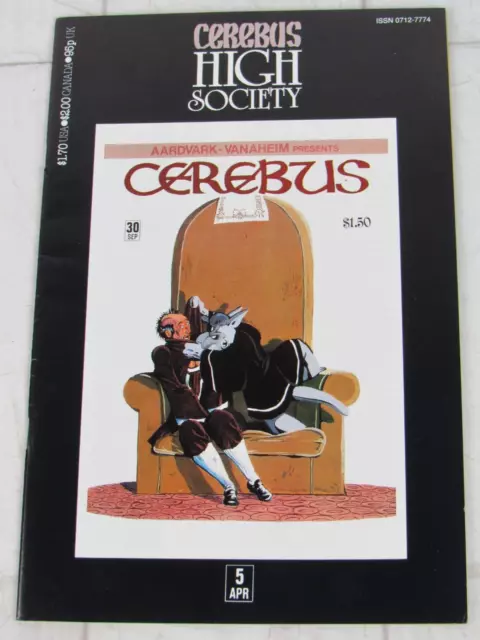 Cerebus: High Society #5 Apr. 1990 Aardvark-Vanaheim
