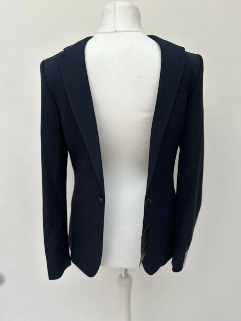 Giacca tuta ultra skinny River Island Hades blu navy 38L nuova con etichette nuova con etichette £65