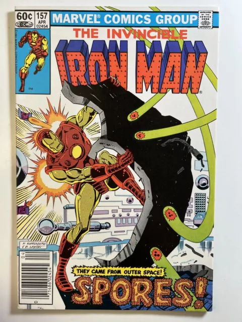1982 Marvel Invincible Iron Man #157 Cover Bob Layton Alan Kupperberg Newsstand