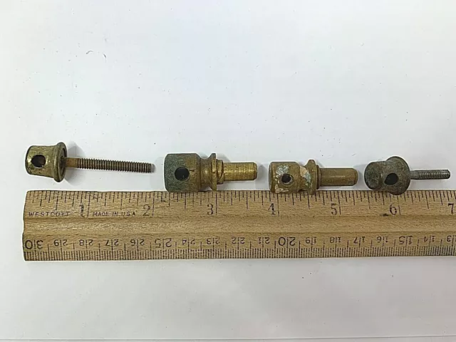 Victorian drawer bail pull eye screws mixed lot of 4 pcs Antique Brass