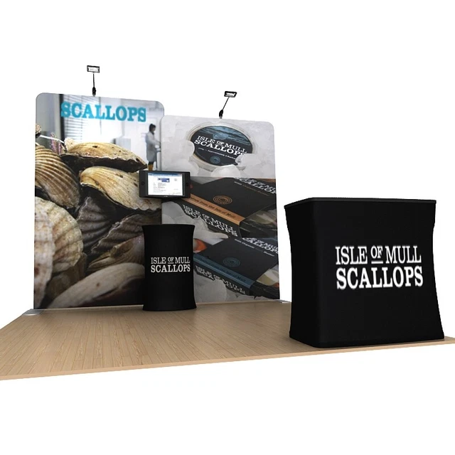 Custom Print 10ft Portable Trade Show Display Backdrop Wall Pop Up Stand Booth Custom Print 10ft Portable Trade Show Display Backdrop Wall Pop Up Stand Booth