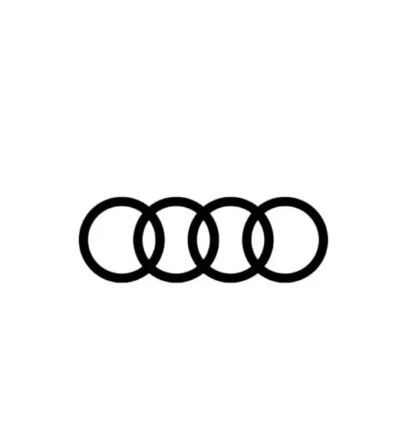 2x Audi Rings Logo Vinyl Decal Stickers Quattro Car  A5 A4 A3 A6 R8 RS6 S3 S4 TT