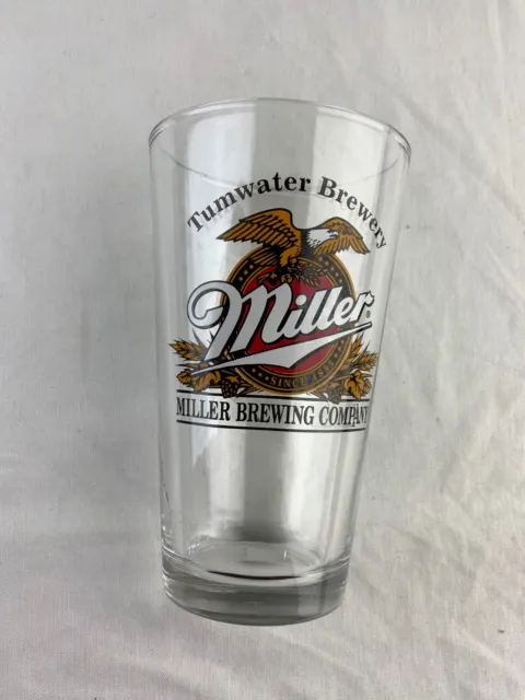Miller Brewing Co. pint beer glass Beer Tumwater Brewery WA
