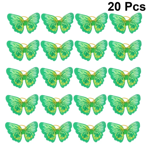 20 pz clip per capelli fiocco costume per animali domestici bambino farfalla gattino barrette