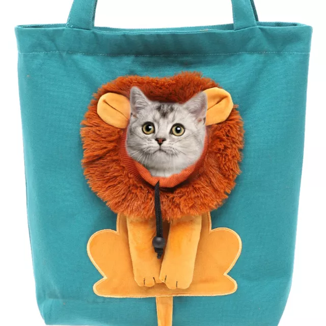 Portagattini borsa di lino animali domestici viaggi borse a tracolla grandi