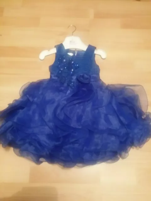 Baby  party and Occasion wear. Blue, sizes 2 to 18 Months, very gorgeous dress.