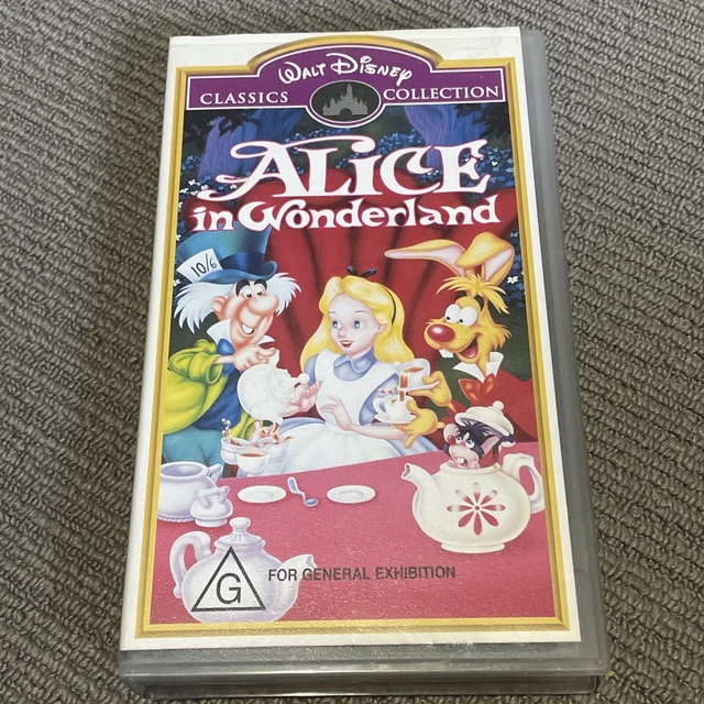 DISNEY ALICE IN Wonderland VHS Walt Disney Classics £5.00 - PicClick UK
