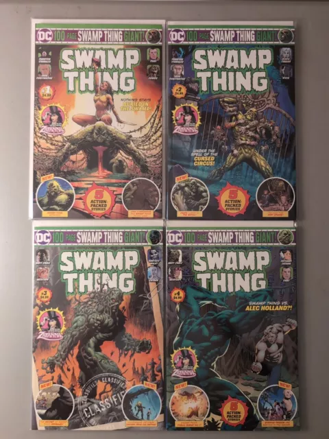 DC Comics Swamp Thing 100 Page Giant #1-4 Comic Book Lot