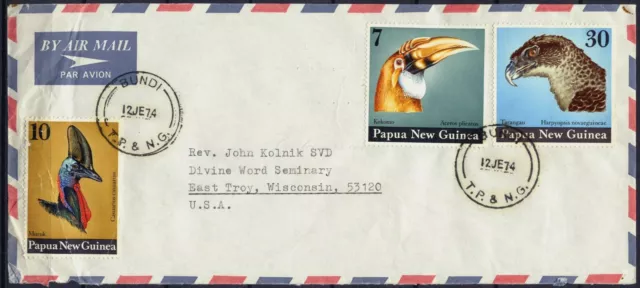 FDC Papua New Guinea 1974, Birds' Heads