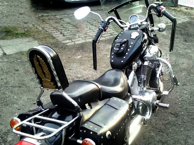 YAMAHA VIRAGO XV 750 XV 1100 LEATHER TANK Panel Cover Pad Strap Chap Bra Bib £54.95 - UK