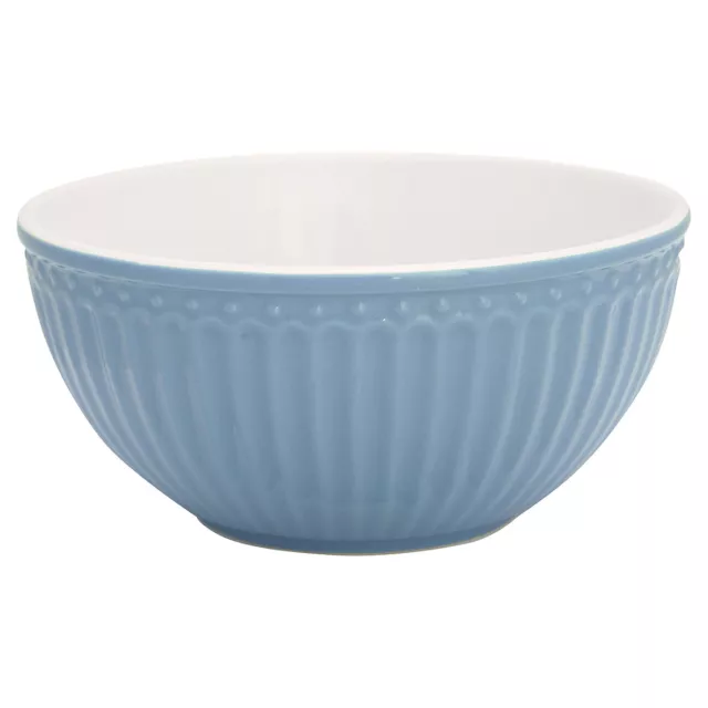 Greengate Coquille Alice Bleu 450 ML Bol à Céréales Everyday Vaisselle Bleu Ciel