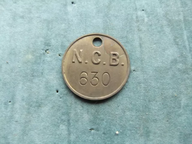 NCB National Coal Board Pit Colliery Check 630 Tool Token mine miner