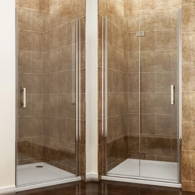 Frameless Pivot/Bifold Shower Enclosure Door Glass Screen Cubice 700 760 800 900