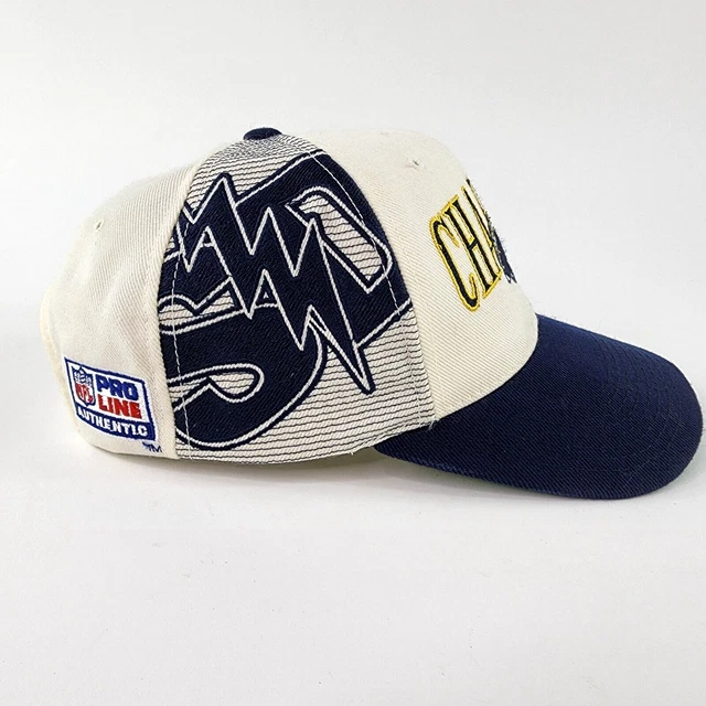Vintage Sports Specialties NFL San Diego Chargers Laser Shadow Snapback Hat Cap