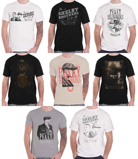 Peaky Blinders T Shirt Garrison Pub Official Mens White Size S