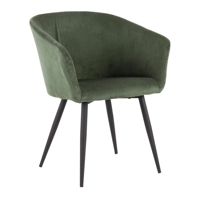Lumisource Corazza Accent Chair With Black Metal Finish CHR-CRZZ BKGN