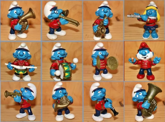 SCHTROUMPF : Figurines de la FANFARE (Smurf Pitufo Pitufo Schlumpfe)