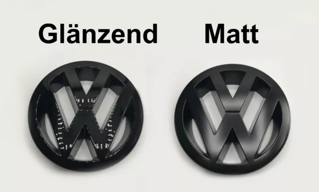 VW Zeichen Schwarz Vorne Touareg 3 ACC Modelle foliert Emblem R-Line V6 V8  TDI