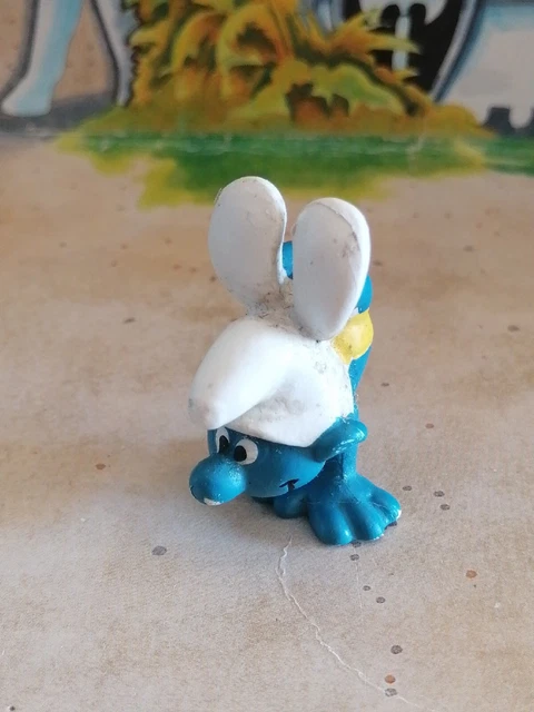 figurine Schtroumpfs noir Peyo - jouets rétro jeux de société figurines et objets vintage