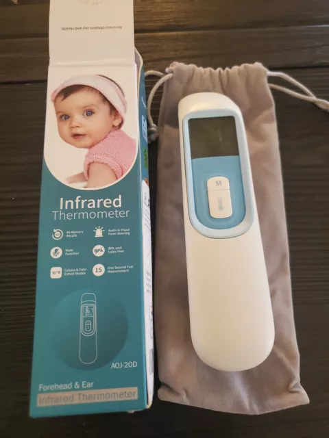 Touchless Thermometer-Forehead Thermometer with Fever Alarm and Memory Function