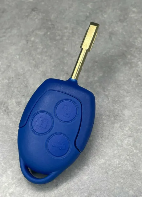 3 Button Key Fob Case Shell Replacement Blue For Ford Transit Connect Vans MK7