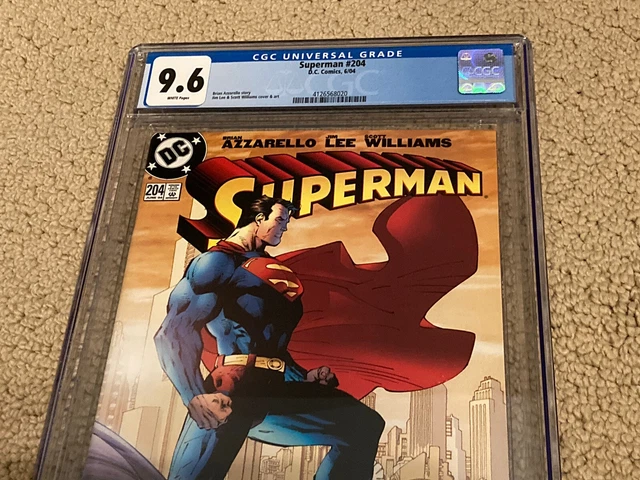 Superman 204 CGC 9.6 White Pages (Classic Jim Lee Cover!) 2