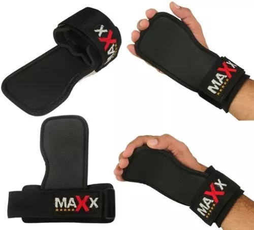 Maxx Gel Padded Weight Lifting Gym Strap Hand Bar Wrist Support Glove Wrap Strap