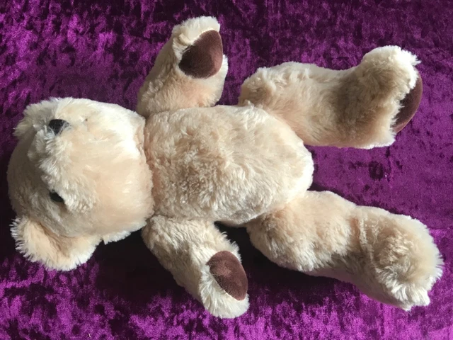 Teddy Bear 5 Way Jointed Moving Arms Legs Head Golden 37cm VGC