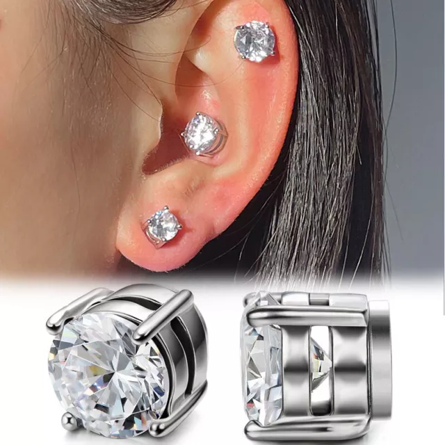 Boucles D'oreilles Mode Magnétique Clou D'oreille Pour Femmes 1 Pièce Trou R