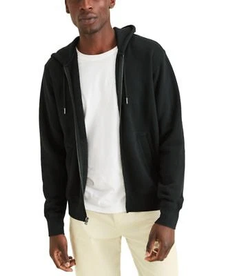 Dockers Mens Zip Fleece Hoodie Mineral Black 2XL BLACK Size XXLRG S/S