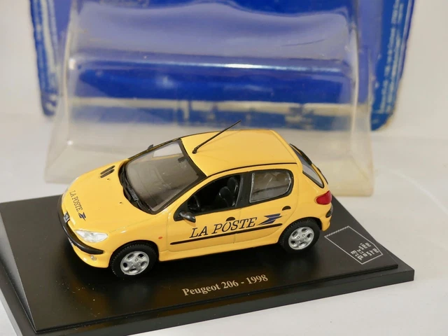 PEUGEOT 206 1998 PTT LA POSTE UNIVERSAL HOBBIES  1:43 blister