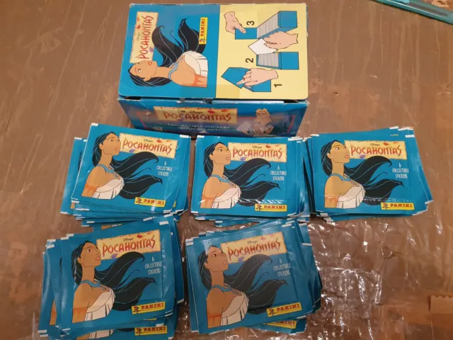 Pocahontas  Box con 98 bustine sigillate panini  nuovo