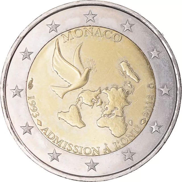 [#1161754] Monaco, 2 Euro, Admission à l'ONU, 2013, Paris, SUP+, Bimétallique